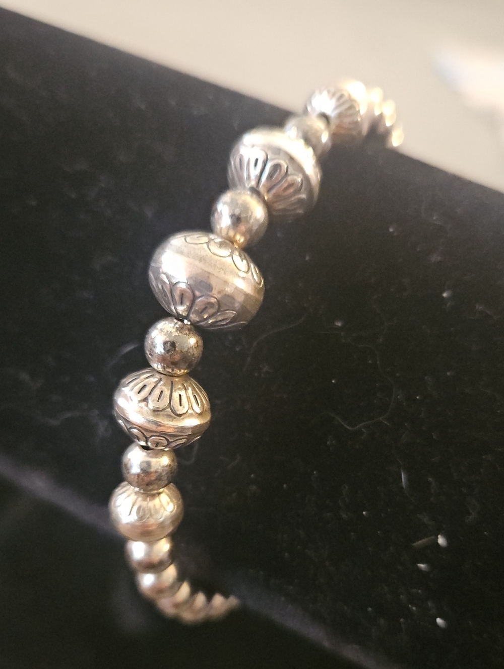 Sterling Silver Carolyn Pollack-Relios Beaded Bracelet